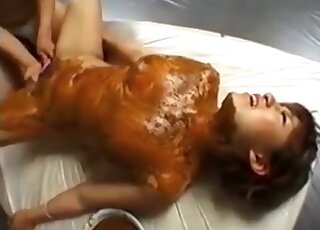 It seems that this Japanese woman loves feces